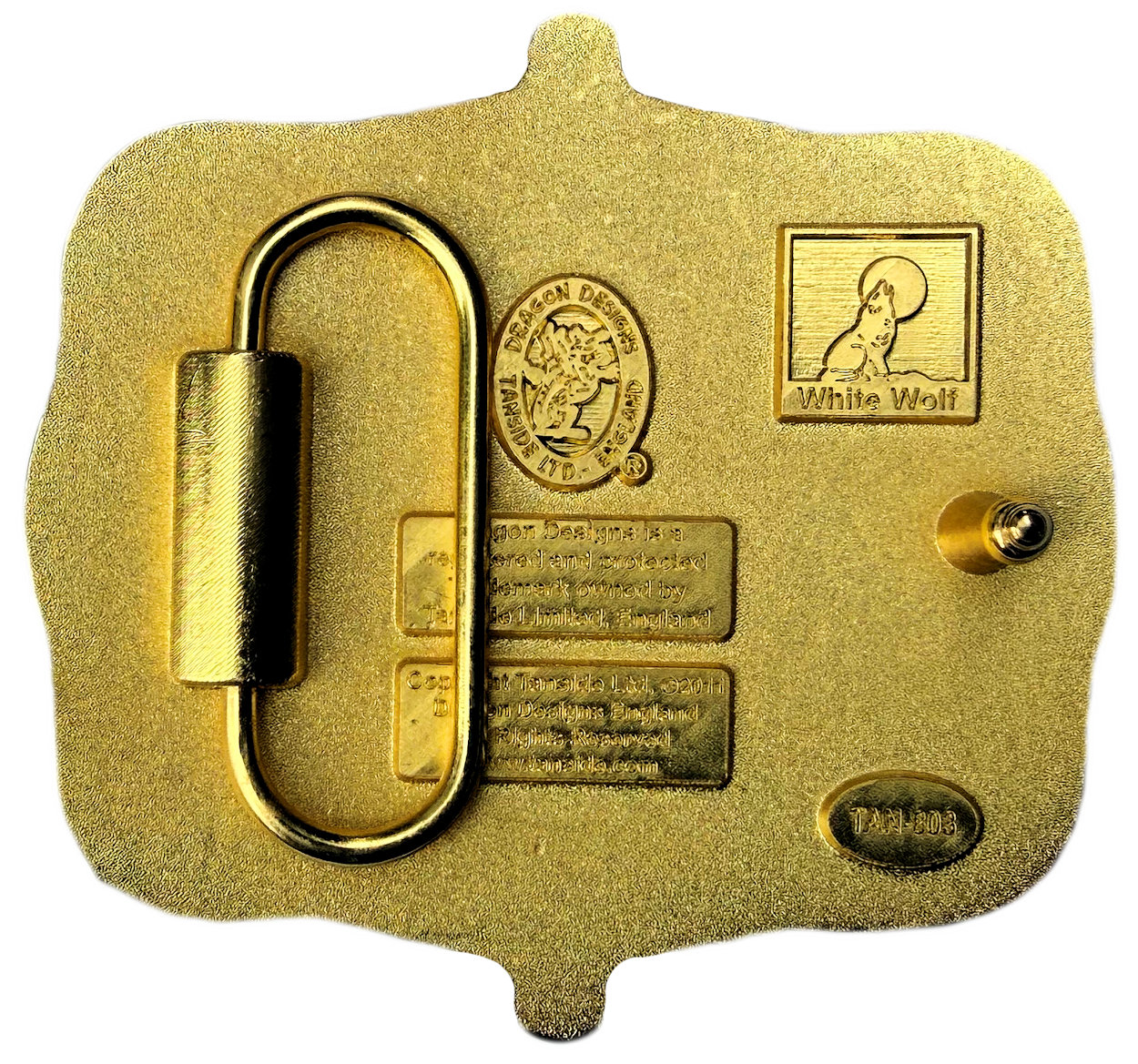 Sheriff Star Gold & Silver Plated Belt Buckle