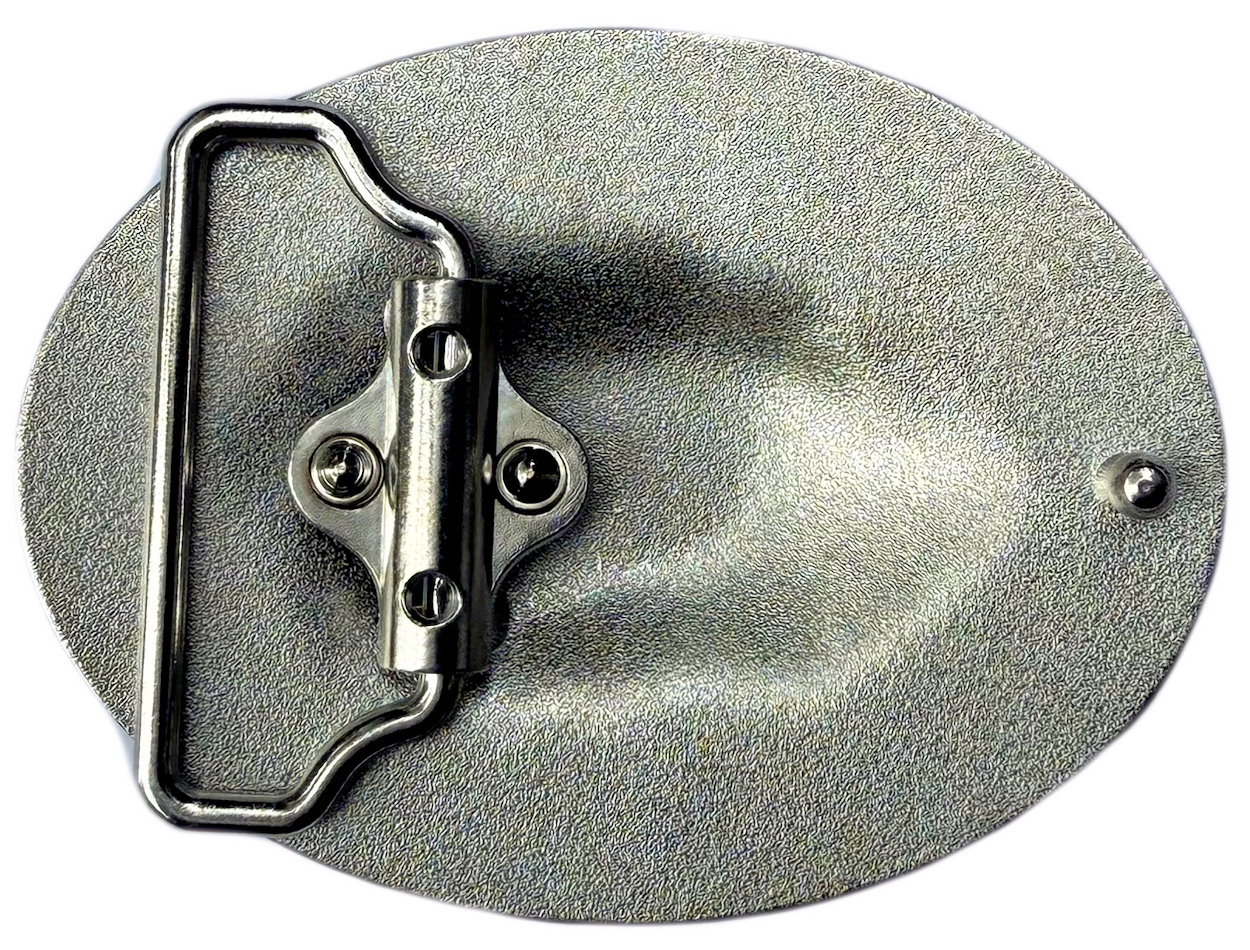 Gothic Raven Glass Domed Centre Belt Buckle